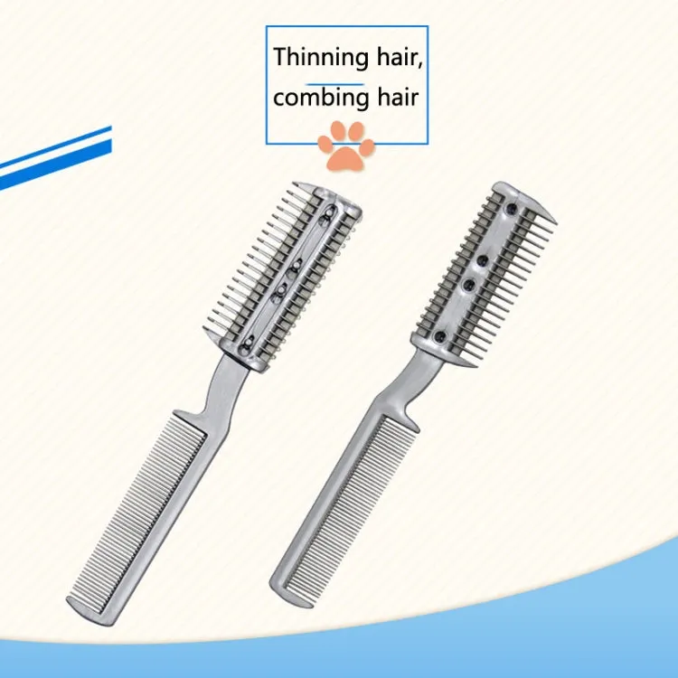 2 PCS Pet Cleaning Dead Hair Hair Removal Knife Soft Hair Removal Comb