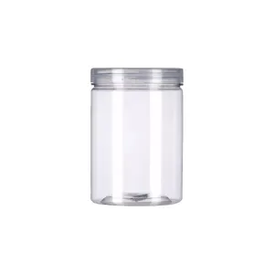 200ml PET Plastic Jar Bottle with Lid Crystal Clear