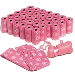 30Rolos 450Pcs Dog Garbage Bag Clean Up Refill Rolls Pet Dispenser Bag Waste Garbage Bag Carrier Holder Dispenser Pet Accessories