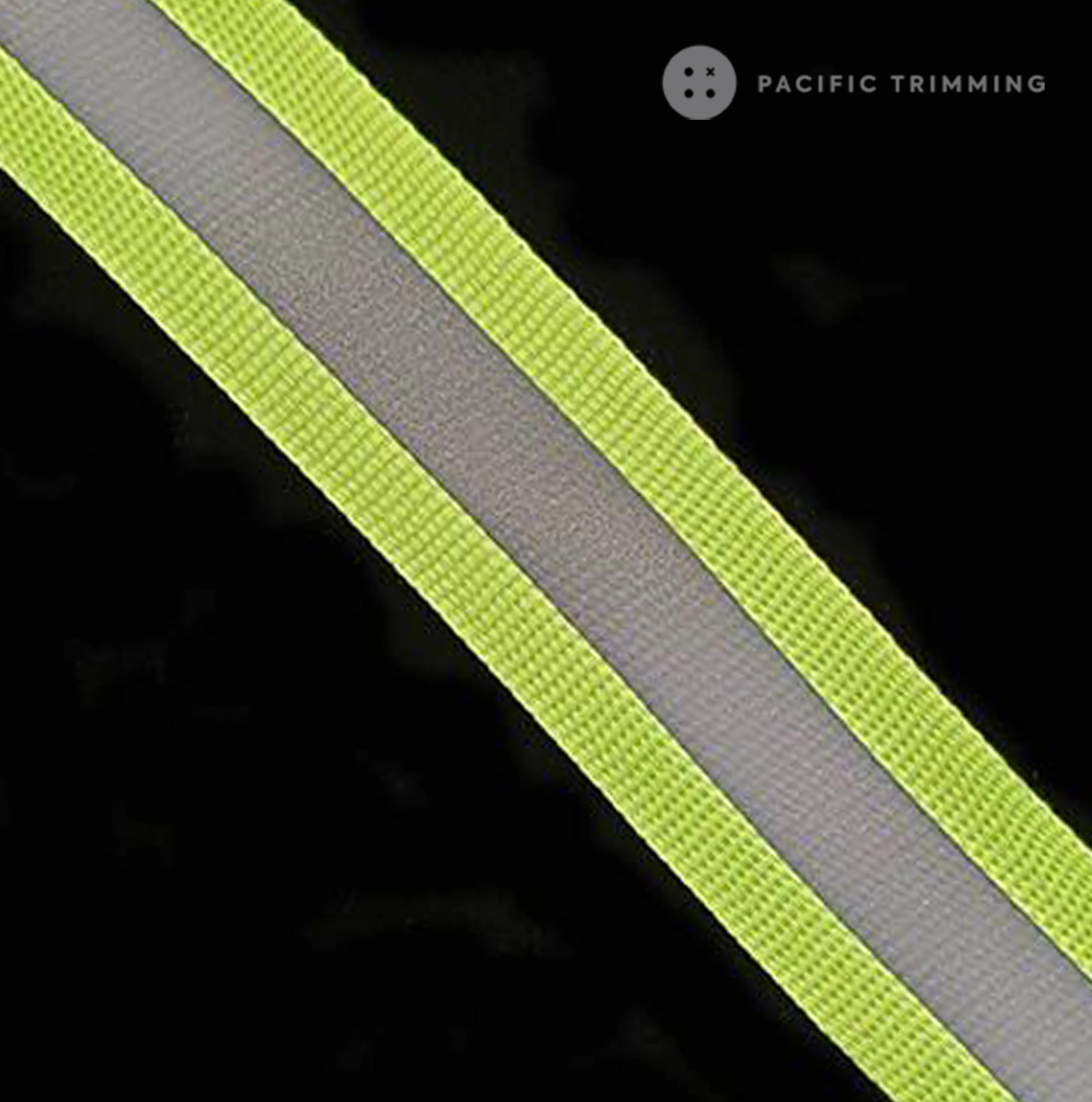 3/4" Striped Reflective Tape : ZRT002BK (3 Colors)