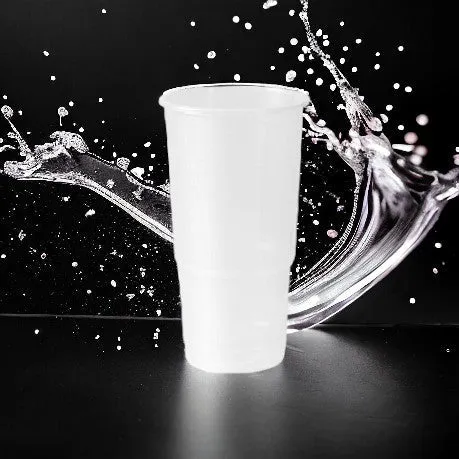 360ml Plastic Frosted Clear Cup 50pack