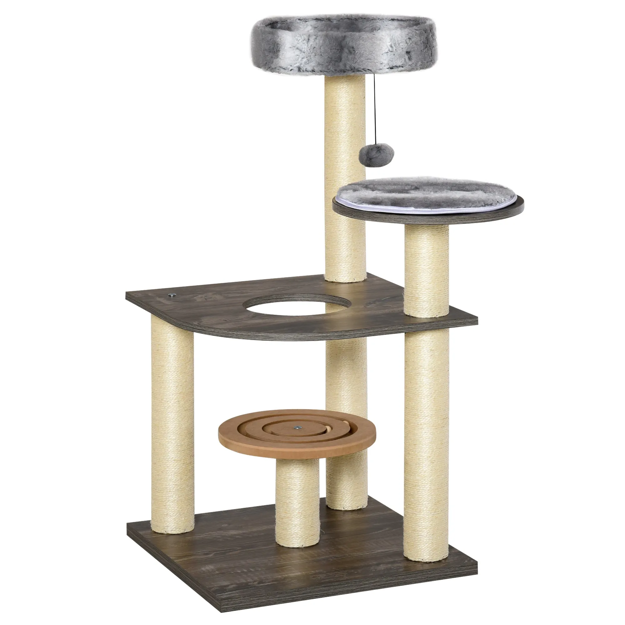 40" Cat Tree Condo Activity Centre - Grey