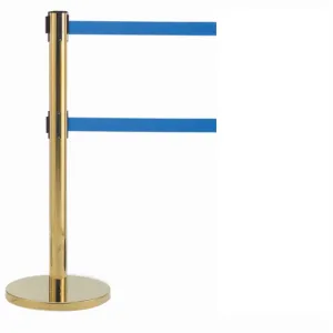 AARCO Products HB-27BL Crowd Control Stanchion