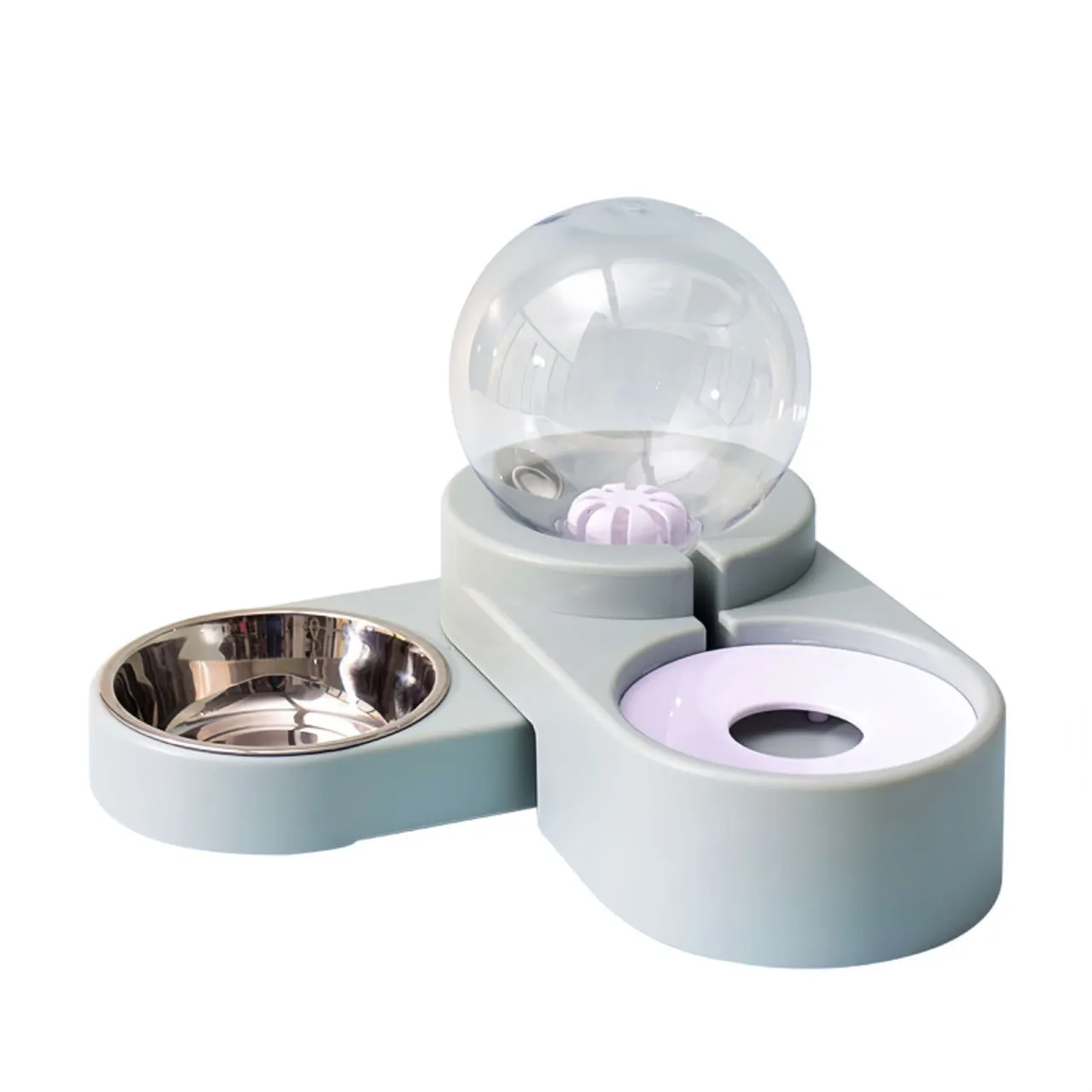 Auto-Refill Dual Pet Water Feeder Cat Bowls Dog Bowls