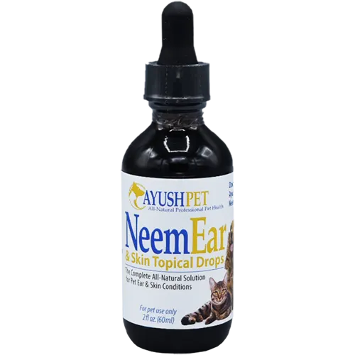 Ayush Herbs Pet Neem Ear & Skin Drops 2 fl oz