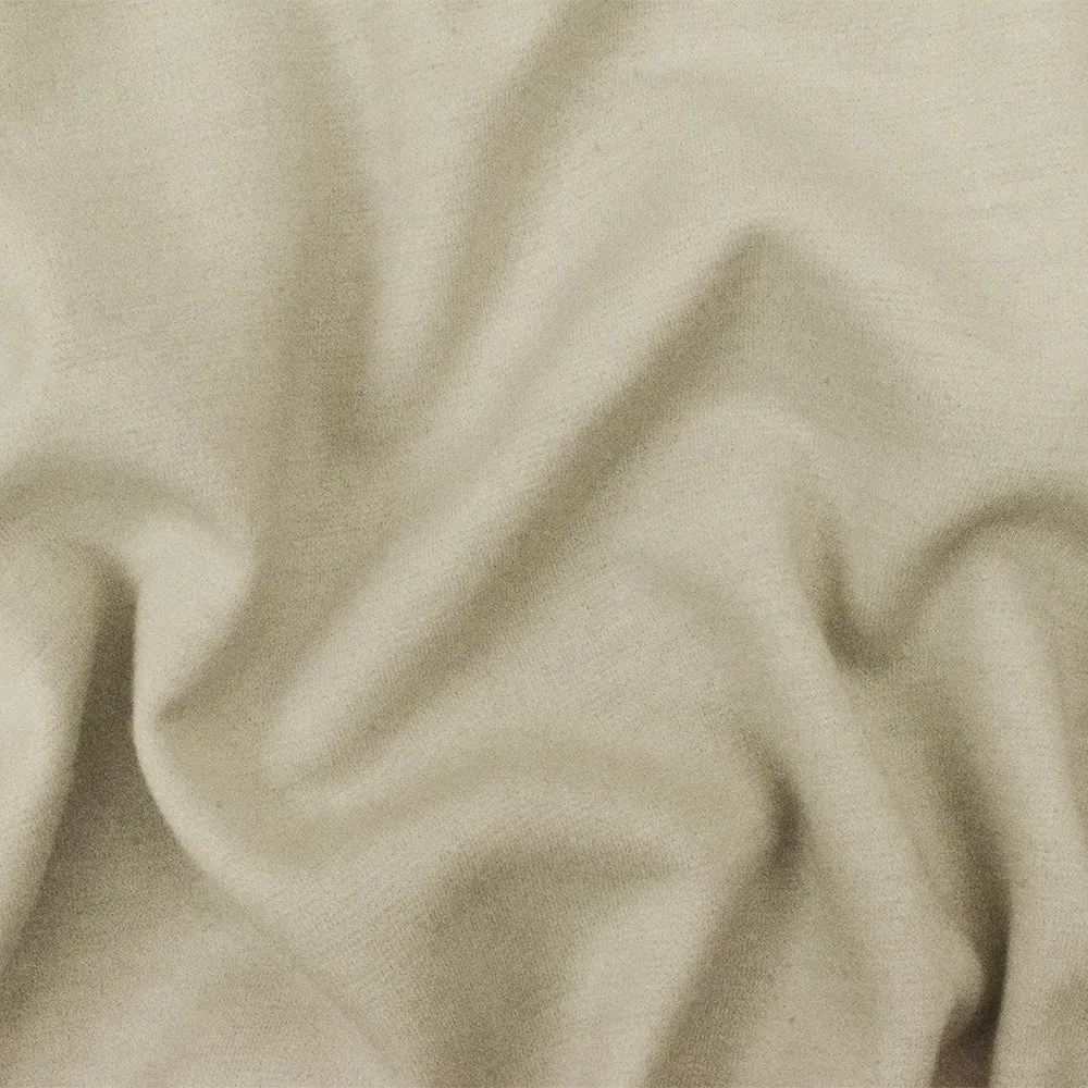 Beige Slub Texture Stretch Poly Spandex Interlock Knit Fabric