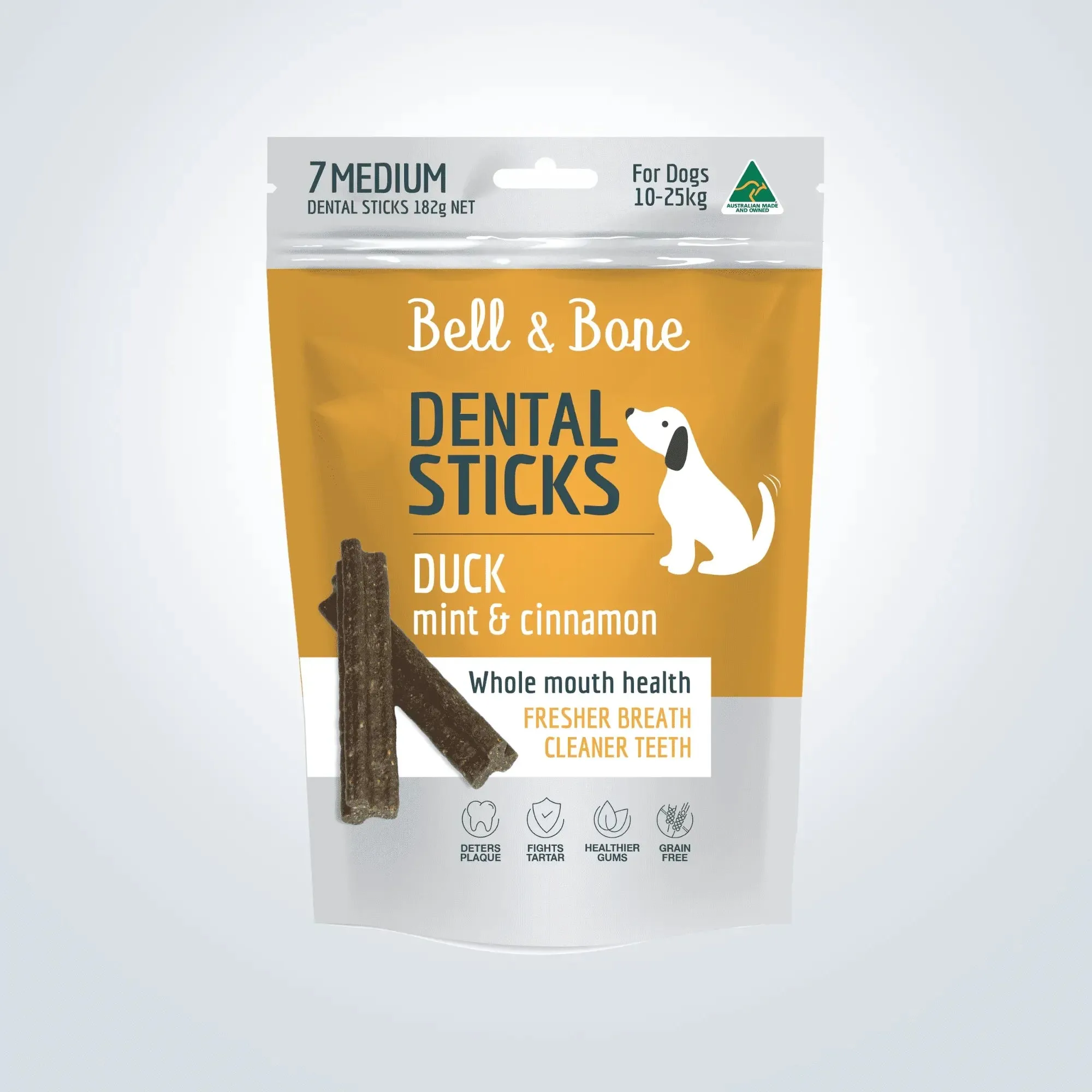 Bell & Bone Dental Sticks Medium - Duck, Mint & Cinnamon