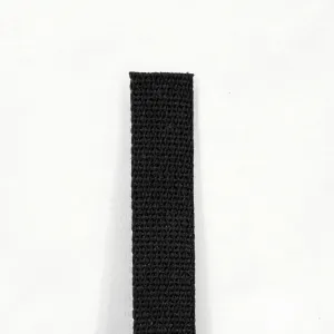 Black Heavy Cotton Webbing