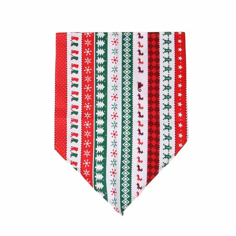 Christmas Dog Bandanas Pet Fashion Towel