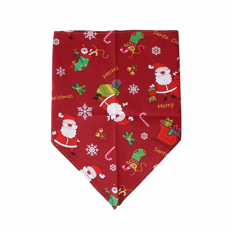 Christmas Dog Bandanas Pet Fashion Towel