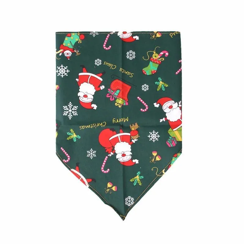 Christmas Dog Bandanas Pet Fashion Towel