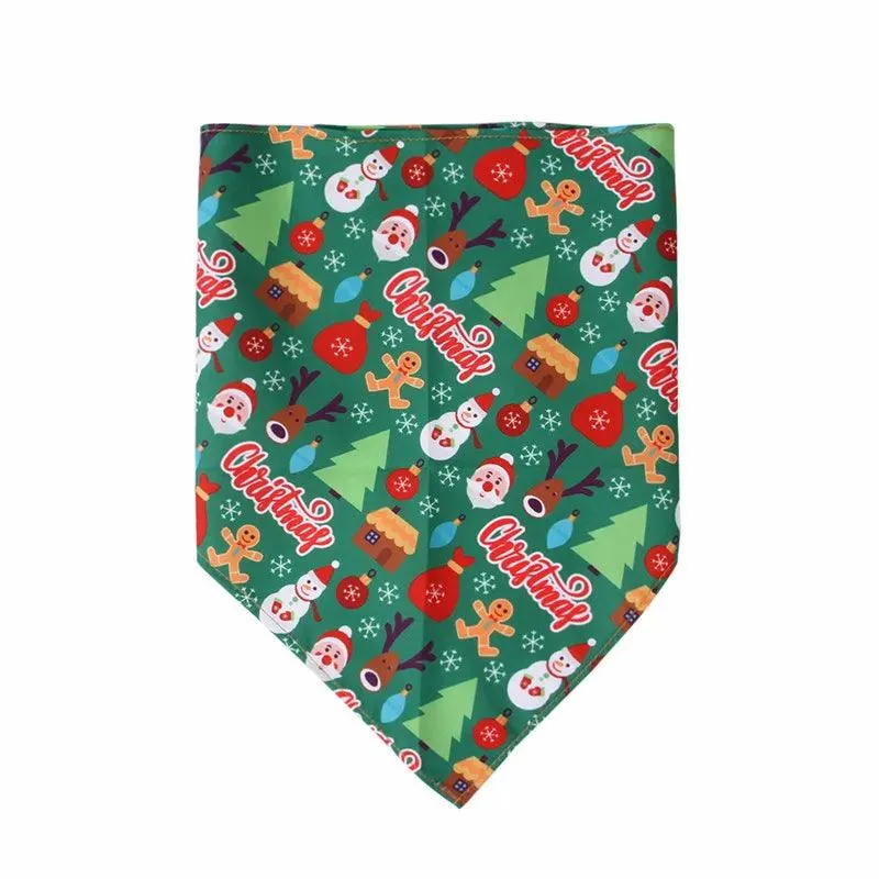 Christmas Dog Bandanas Pet Fashion Towel