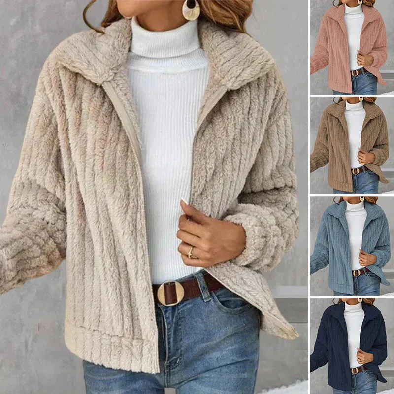 Cozy fleece jacket for women