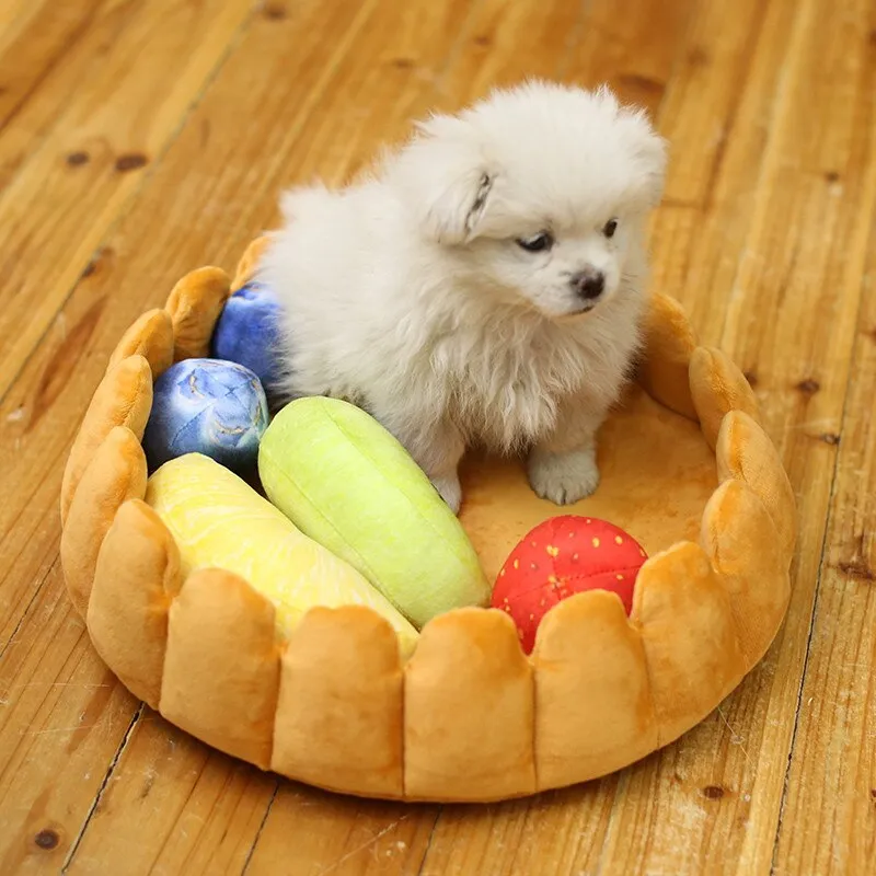 Cozy Fruit Tart Pet Bed