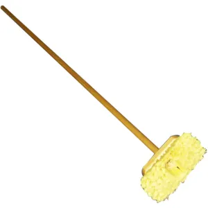 Deck Scrubber 4' Handle Yellow Soft Bristles