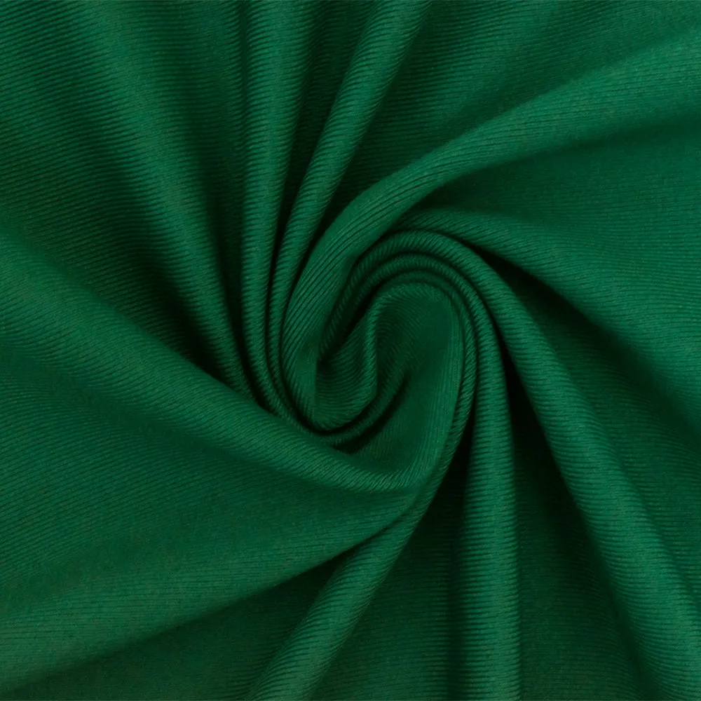 Deep Green Solid Stretch Swimwear Tricot Knit Fabric