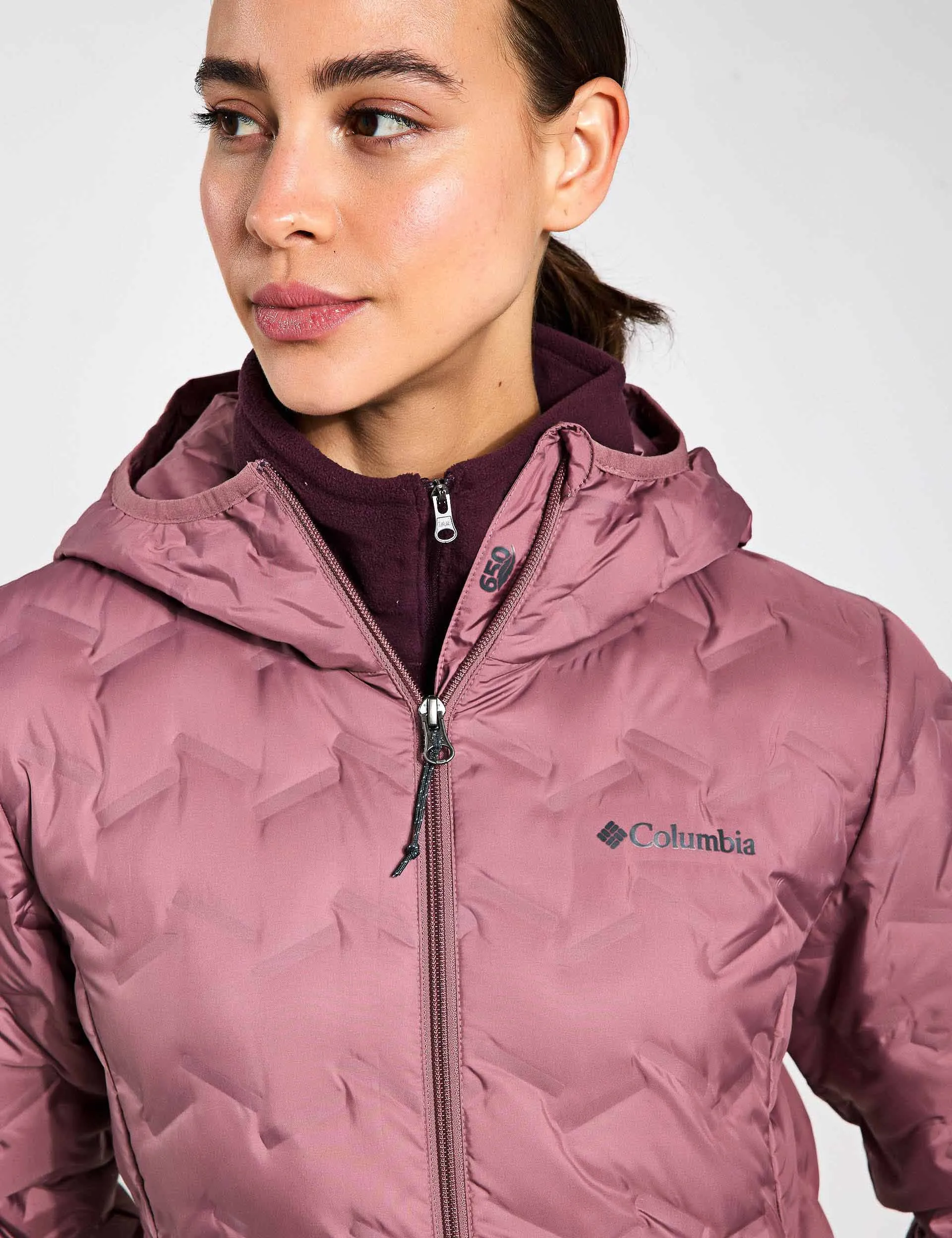 Delta Ridge II Hooded Long Down Puffer - Fig