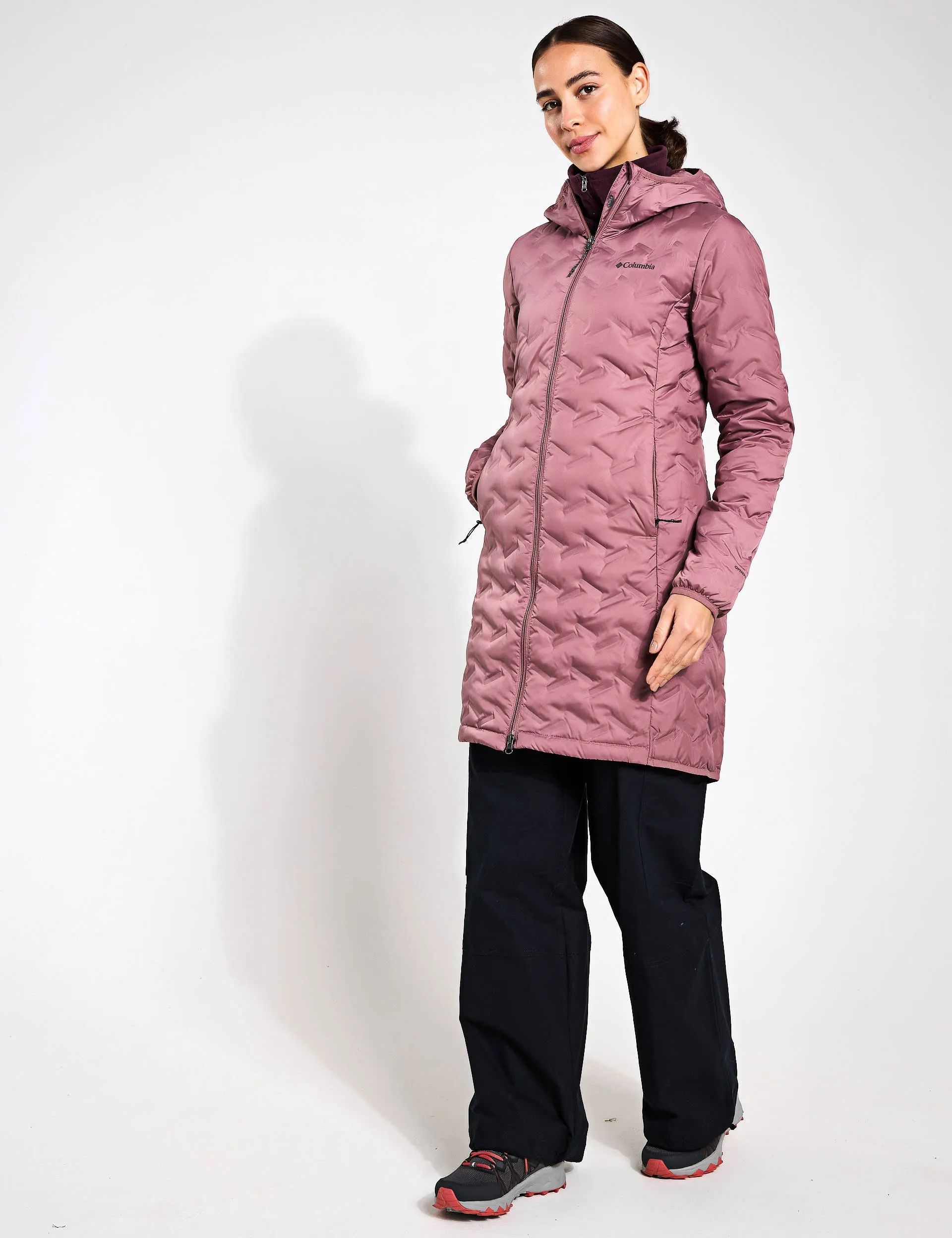 Delta Ridge II Hooded Long Down Puffer - Fig