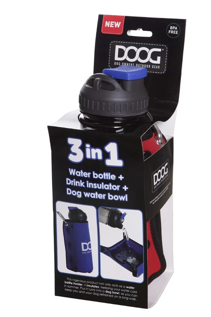 DOOG 3 in 1 Dog Water Bottle & Bowl