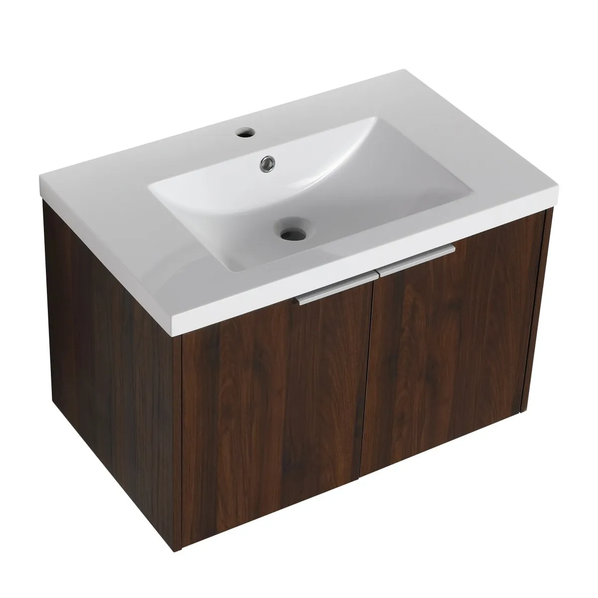 ExBrite 30'' Soft Close Doors Bathroom Vanity With Sink For Small Bathroom