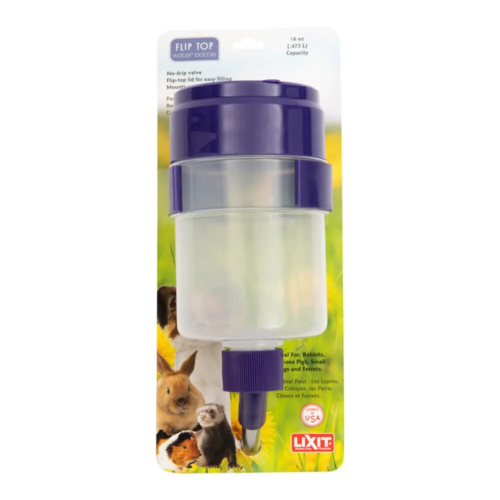 Flip Top Water Bottle, 16 oz