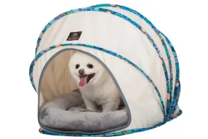 Foldable / Pop Up Cocoon Cave for Dogs, Cats and Companion Animals with Removable Cushion and Convenient Travel Carry Bag, Dog and Cat House with Bed