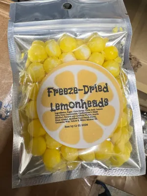 Freeze Dried Lemon Balls