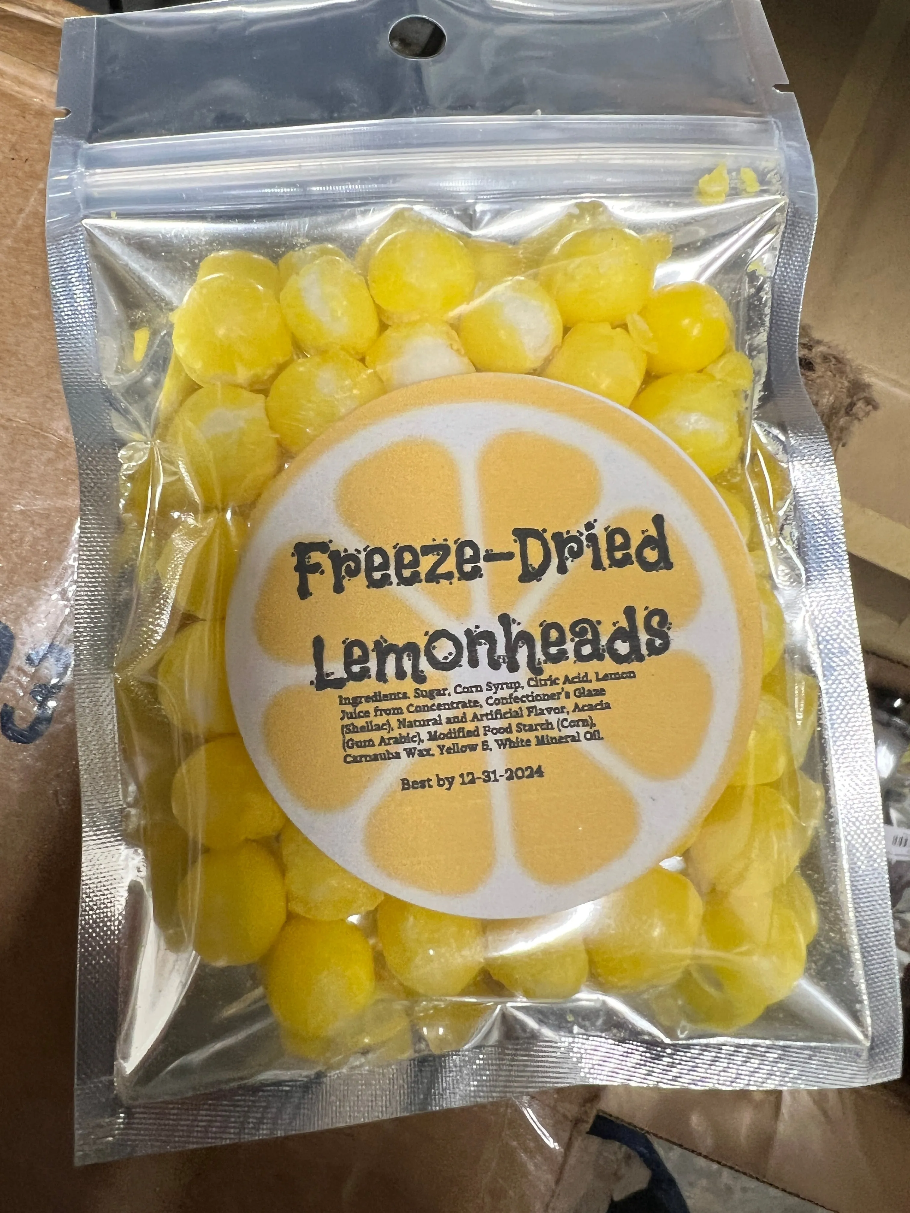 Freeze Dried Lemon Balls