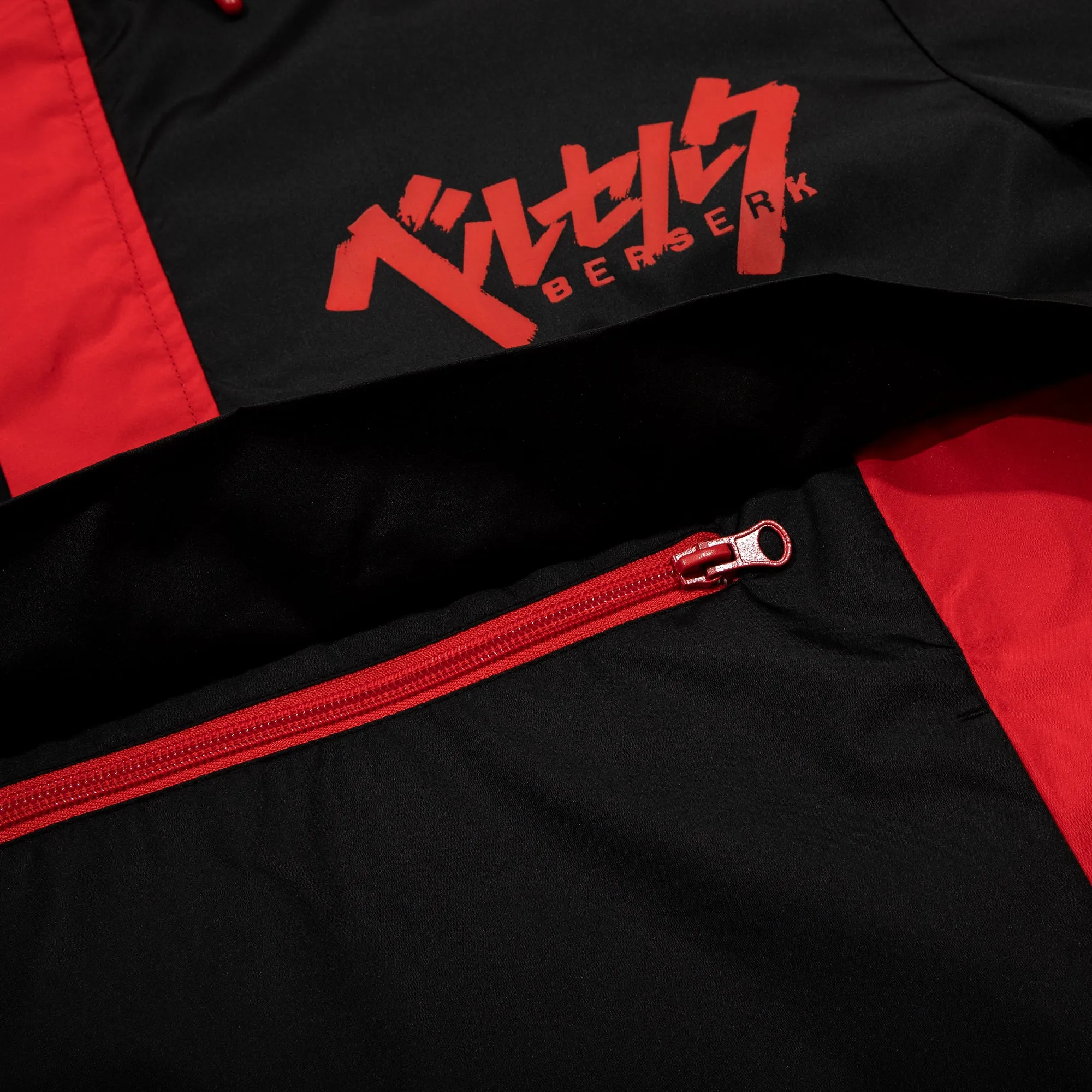 Guts Rage Black and Red Anorak