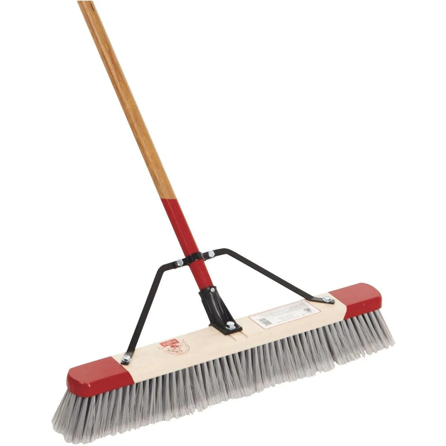 24 Wood Handle Fine Sweep Push Broom by Harper, 64 Length