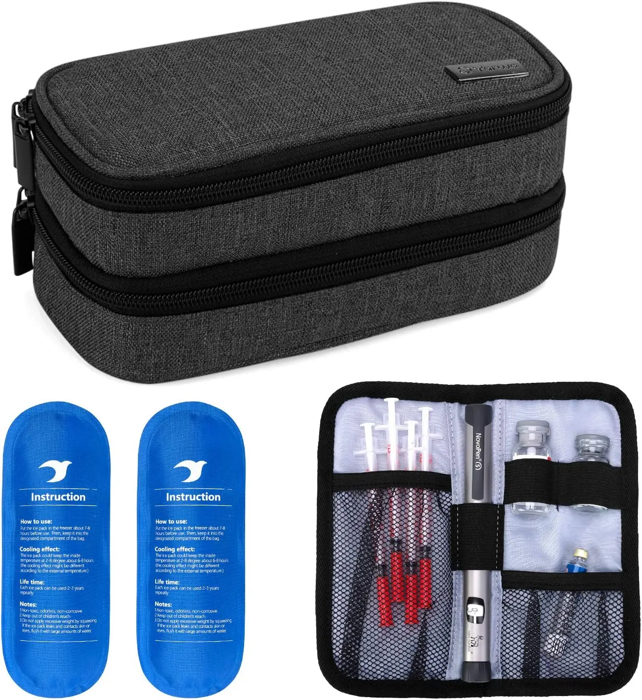 Insulin bag with ishotermal effect (Black)