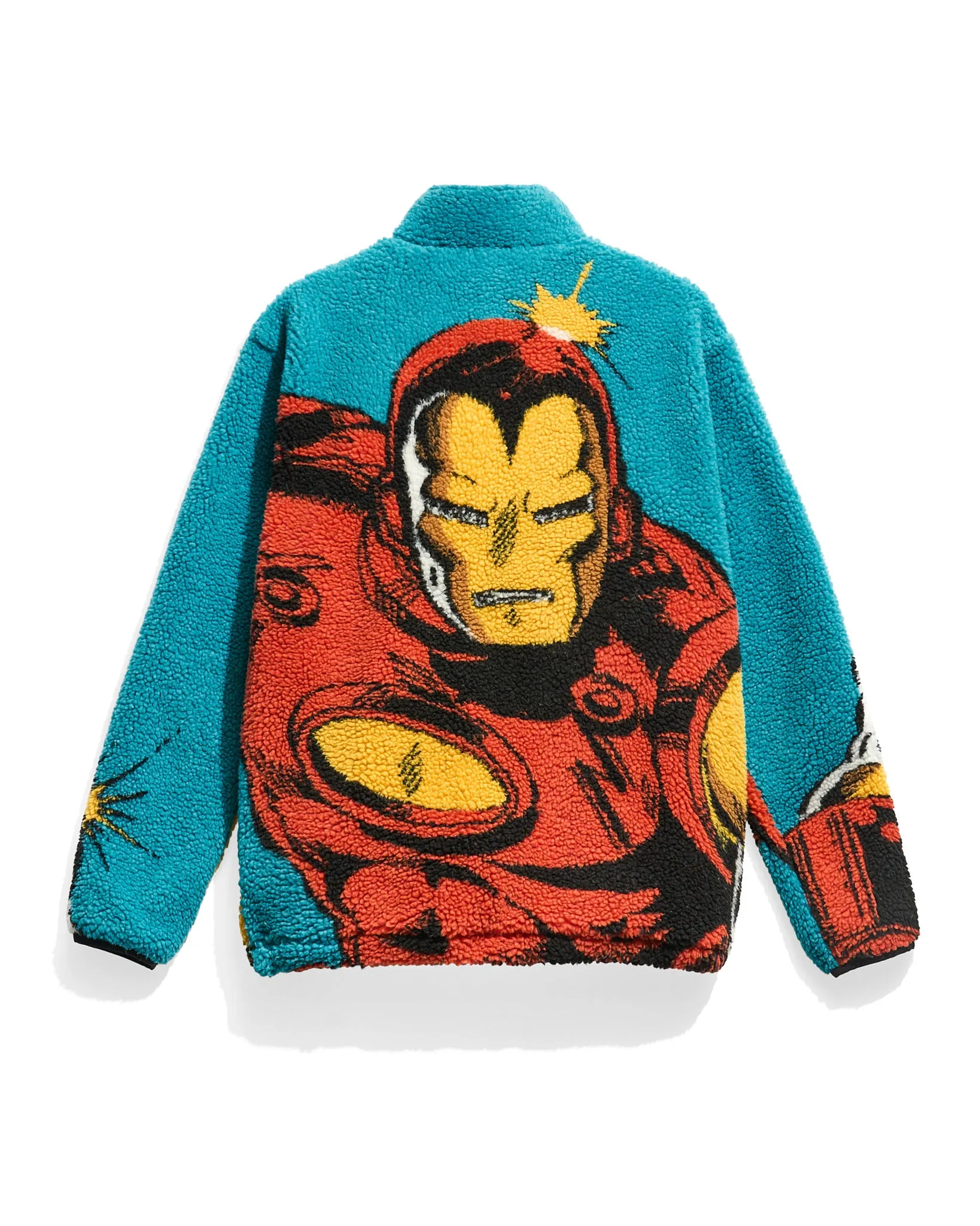 Iron Man Big Face Sherpa Jacket