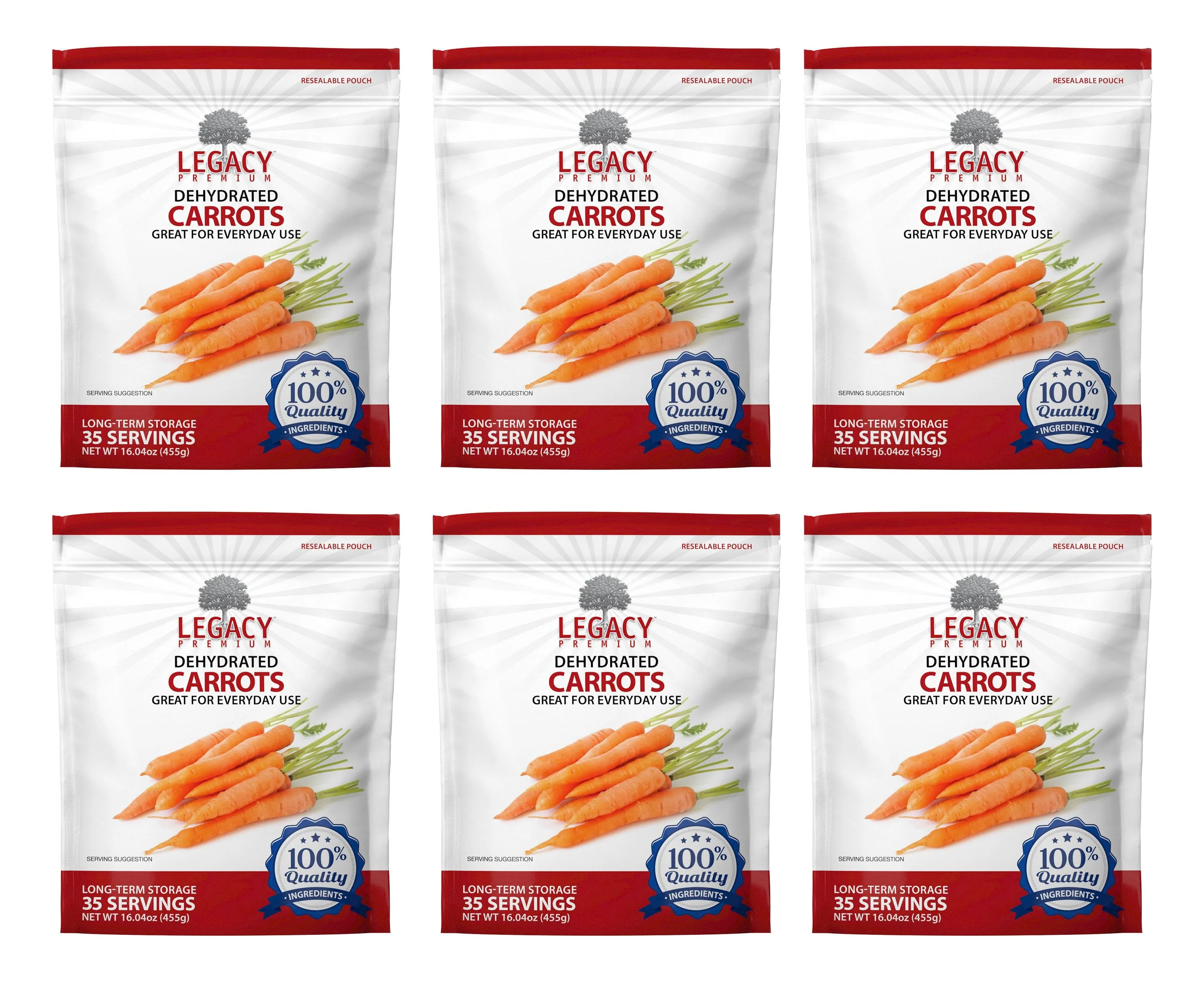 Legacy Freeze Dried and Dehydrated Vegetables - Carrot