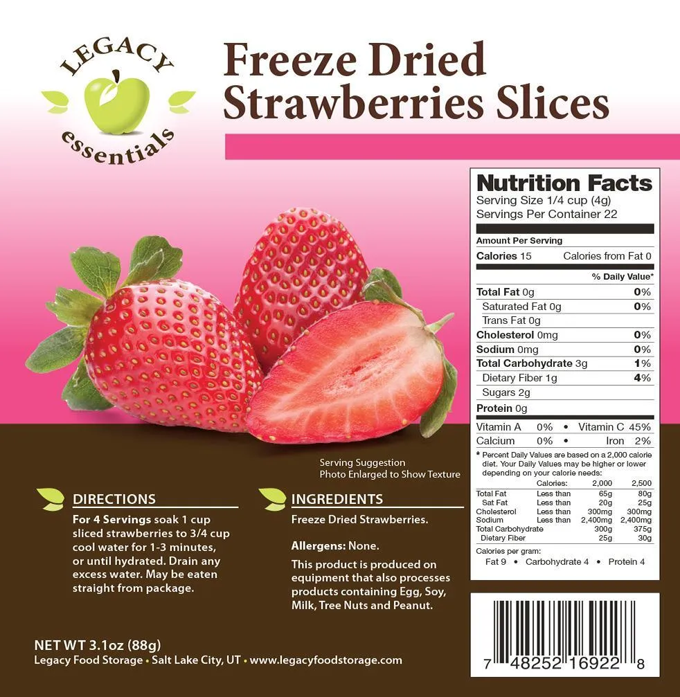 Legacy Freeze Dried Fruit - Variety Pack