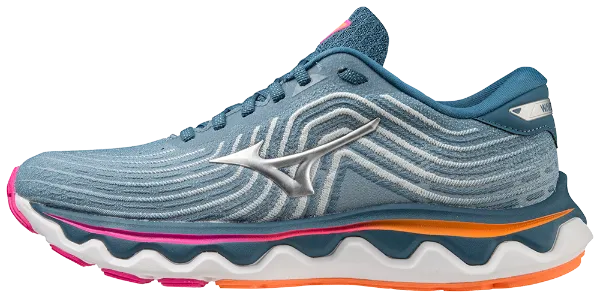 Mizuno Wave Horizon 6 (B Width) - Blue Ashes (Womens)