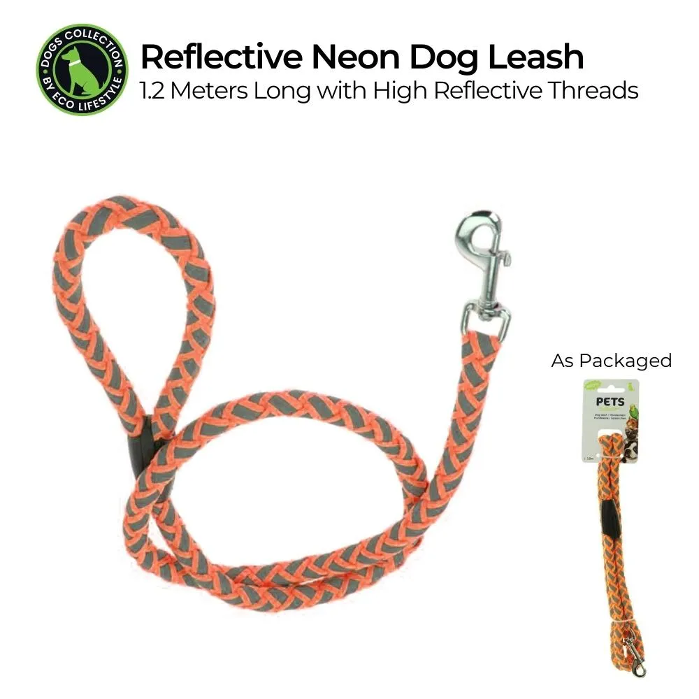 Neon Reflective Dog Leash - 1.2m