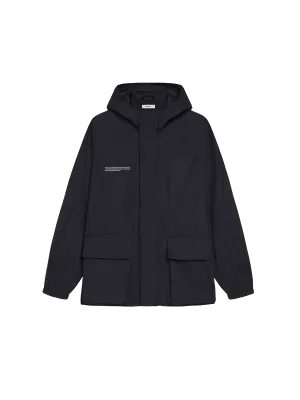 Nylon Color Block Jacket—black