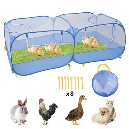 Pet Chicken Coop Rabbit Cage Portable Foldable Pet