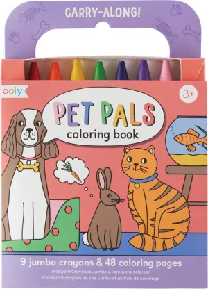 Pet Pals Carry Along Crayon & Coloring Book Kit