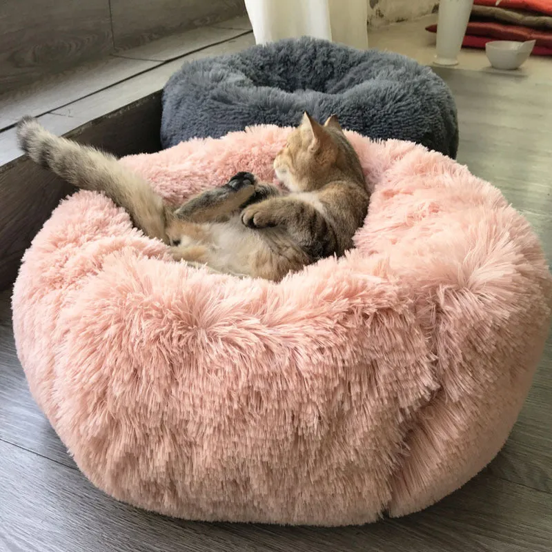 PLUSH AND SUPER SOFT ROUND PET CUSHION