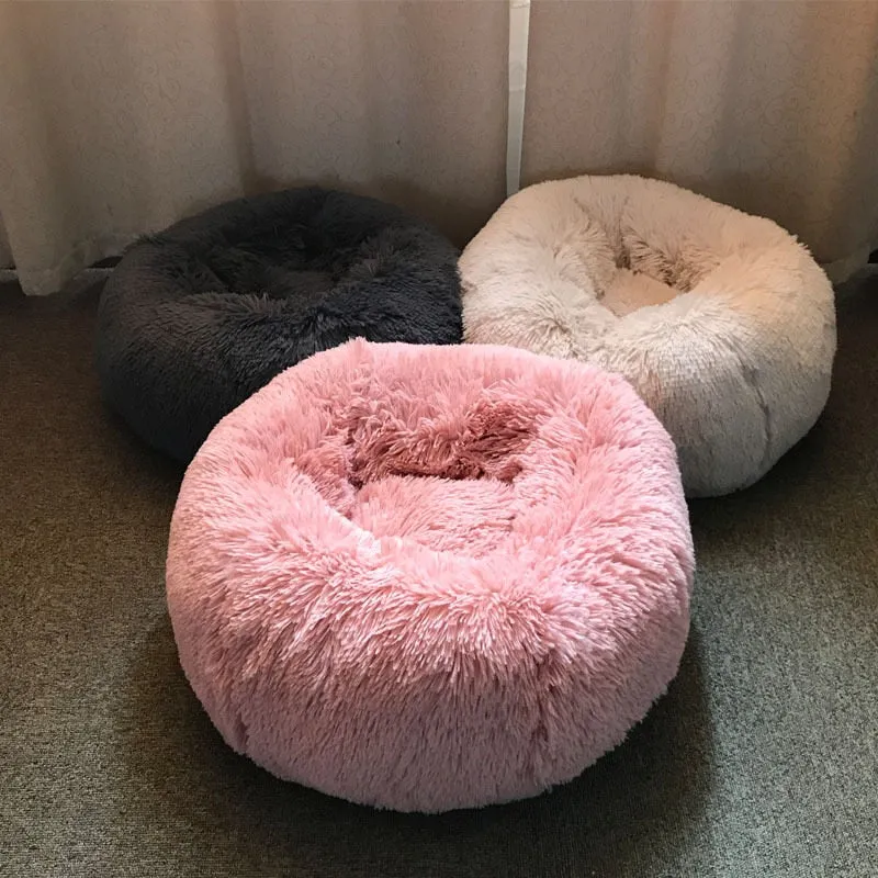 PLUSH AND SUPER SOFT ROUND PET CUSHION