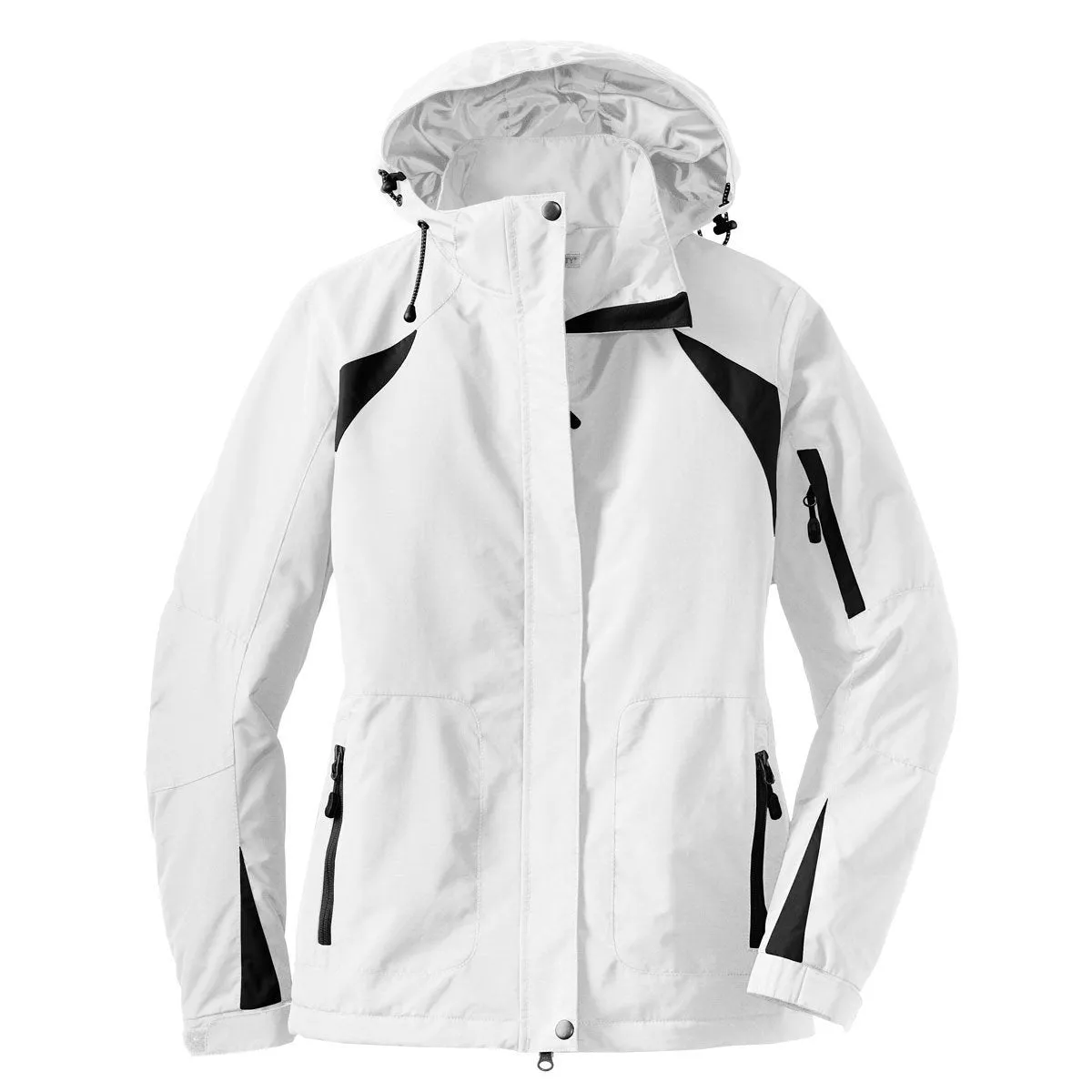 Port Authority Women's White/Black All Season II Jacket