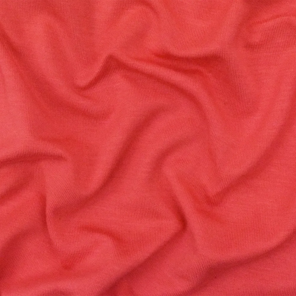 Red Solid Stretch Spandex Rayon Modal Jersey Knit Fabric