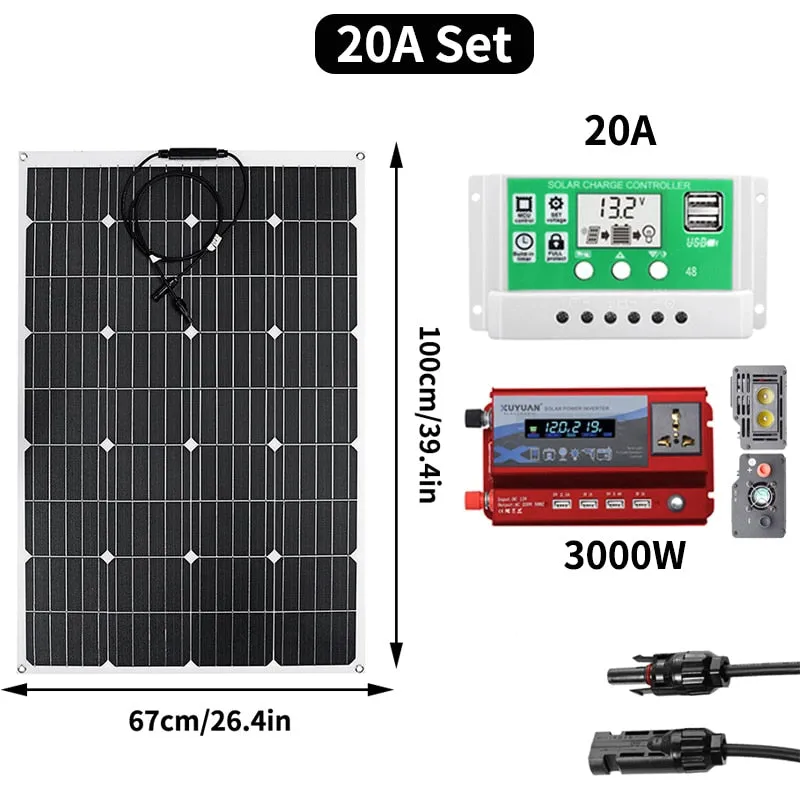 Solpanelsystem Kit 600W