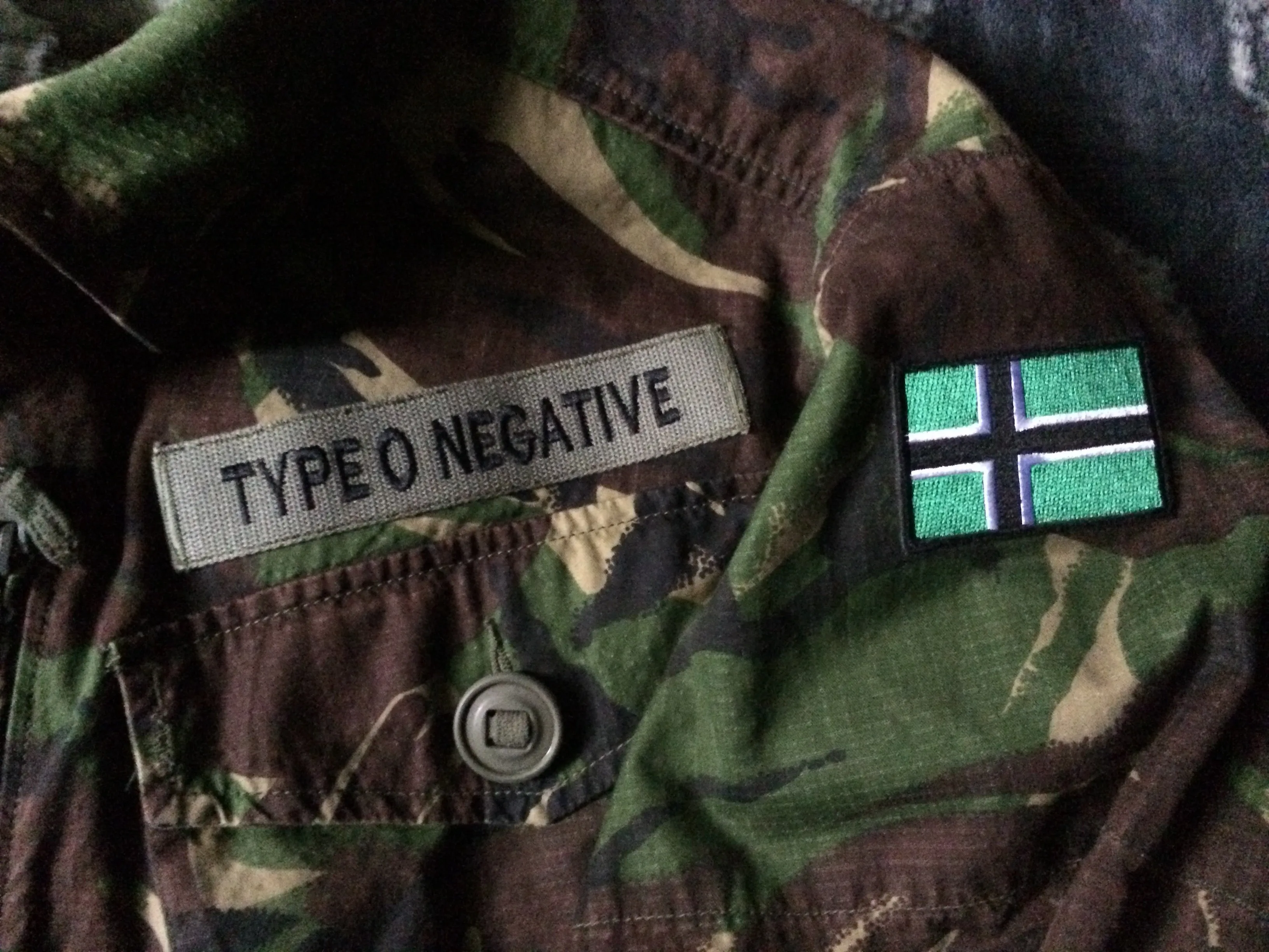 Type O Negative Vinnland Army Camouflage Woodland DPM Jacket Pete Steele Bloody Kisses