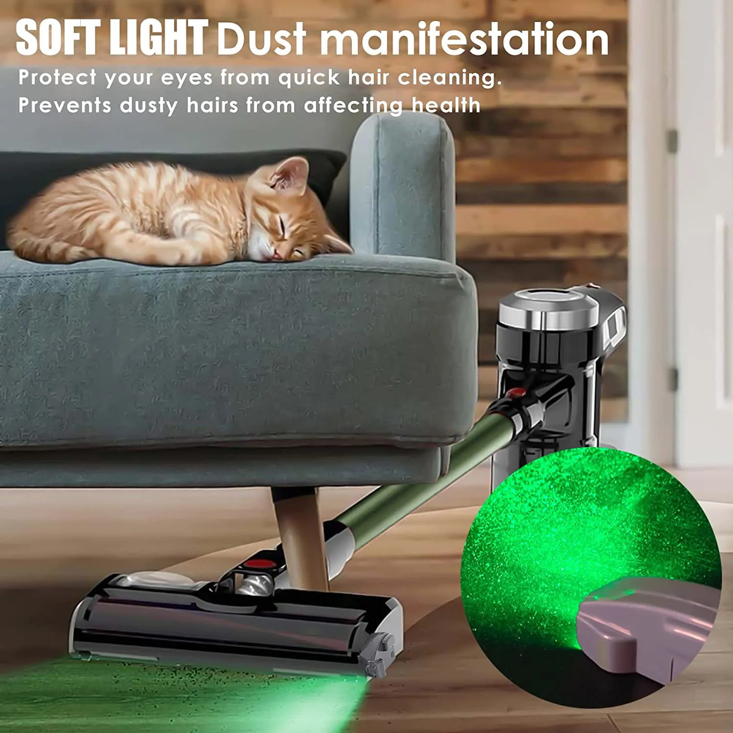 Vacuum Cleaner Dust Display LED Lamp