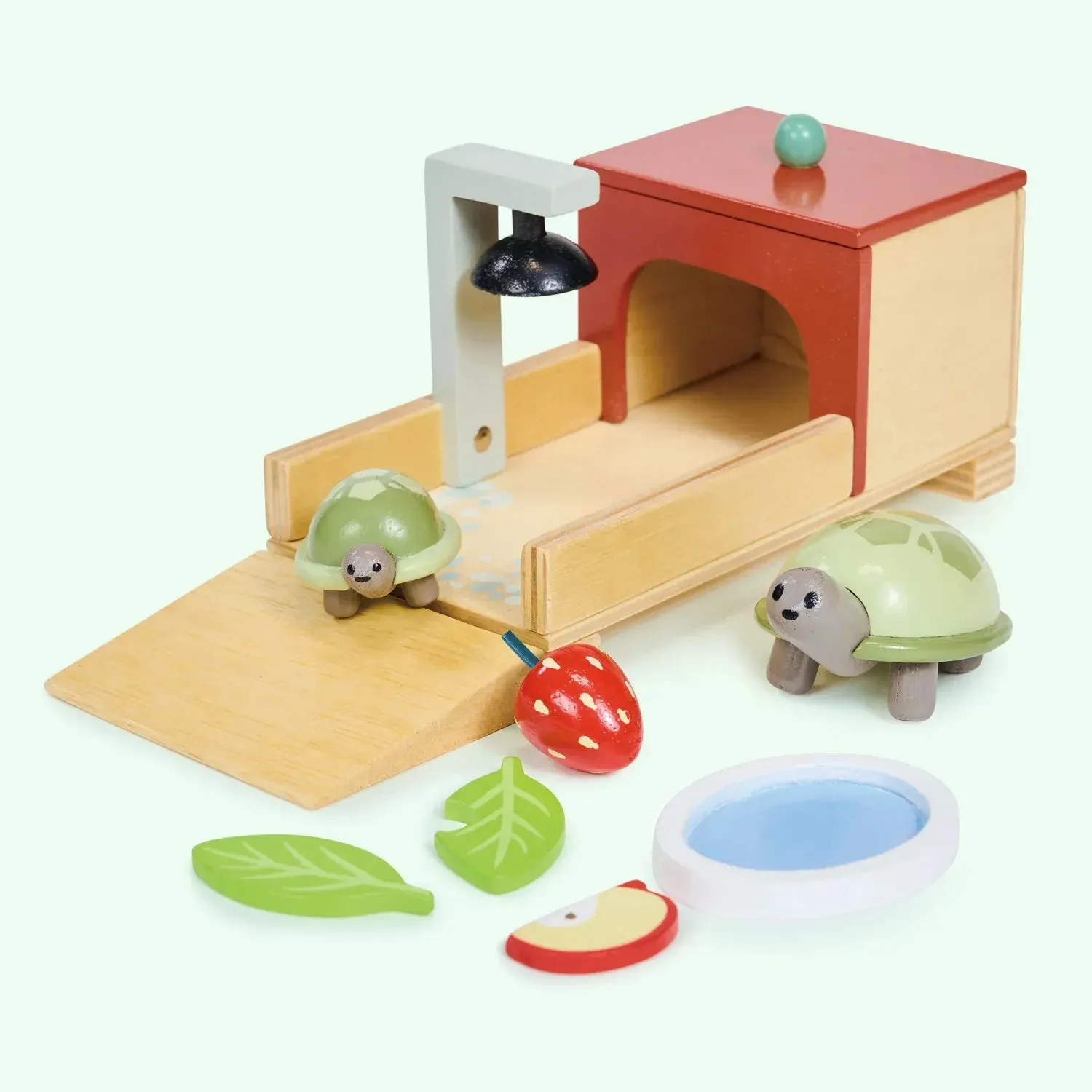 Wooden Tortoise Pet Set