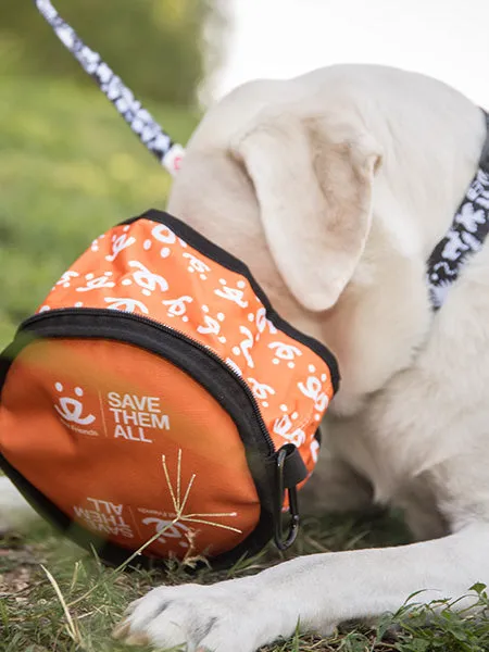 Zippered Foldable Travel Dog Bowls